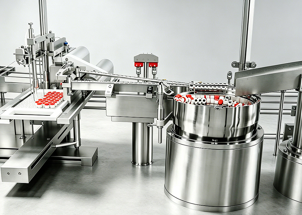 Sterile Vial Cap Feeder System
