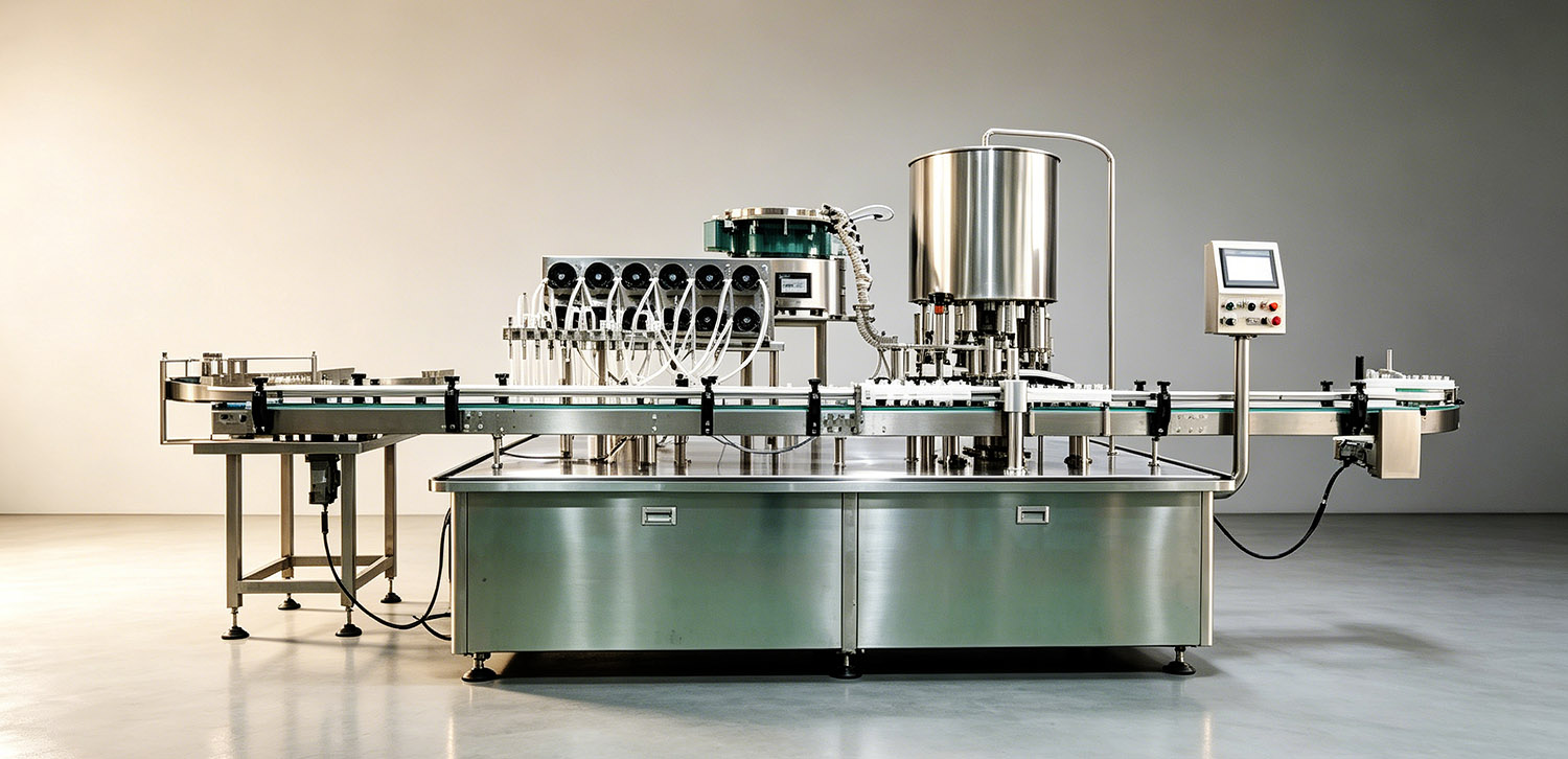 Automatic vial filling line
