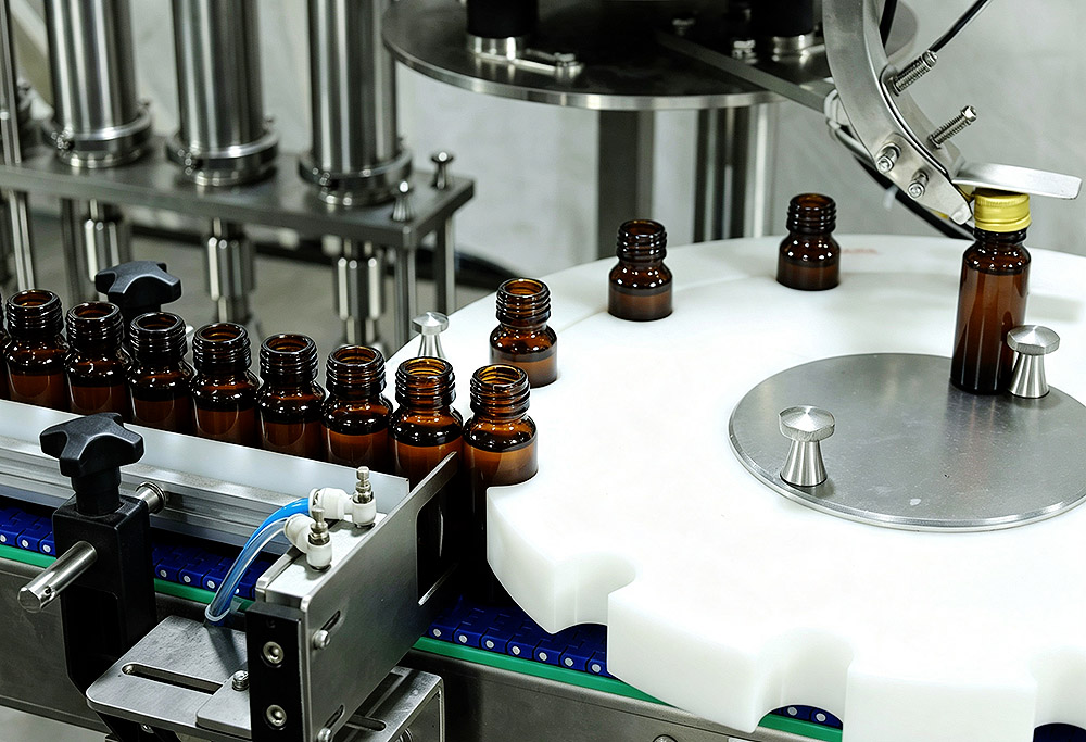 Vial Filling and Capping Station