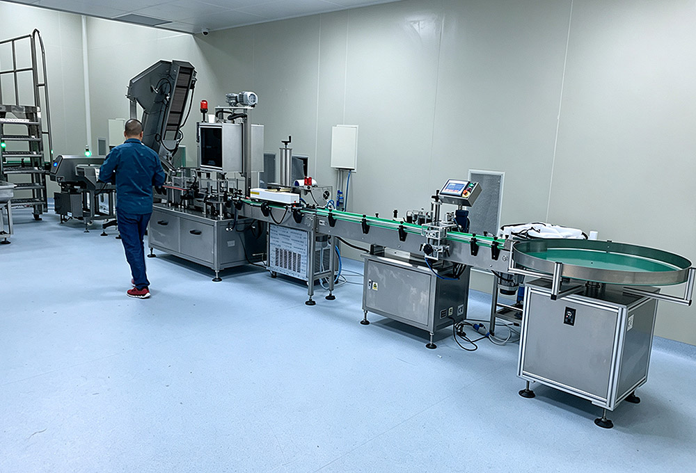 Debugging filling equipment for customers