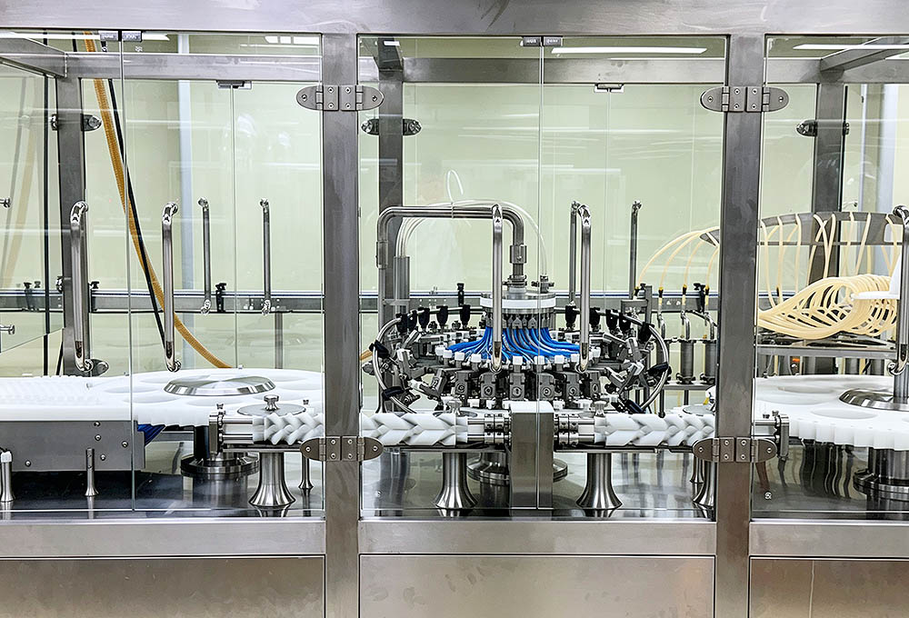 Rotary vial filling machine