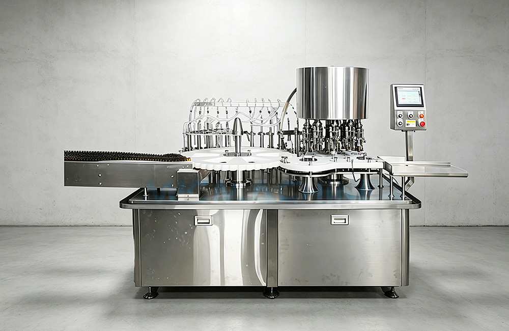 Syrup bottling production unit