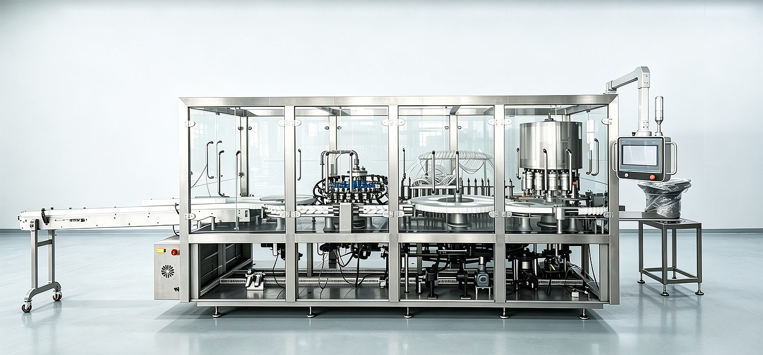 Automatic vial filling production line