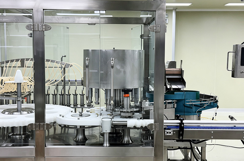 Rotary vial filling machine