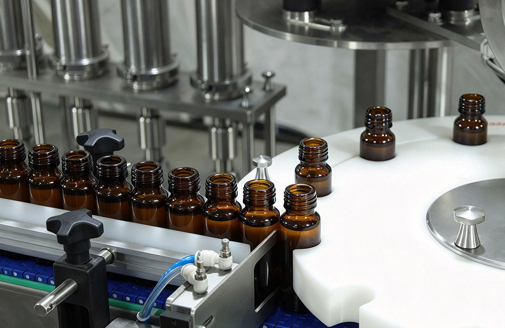 Vial filling machine operation