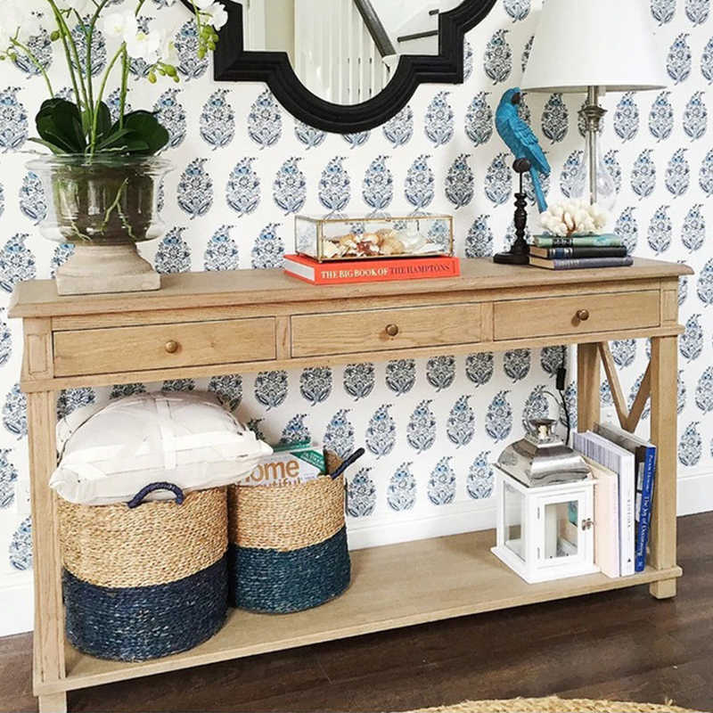 3 drawer console table