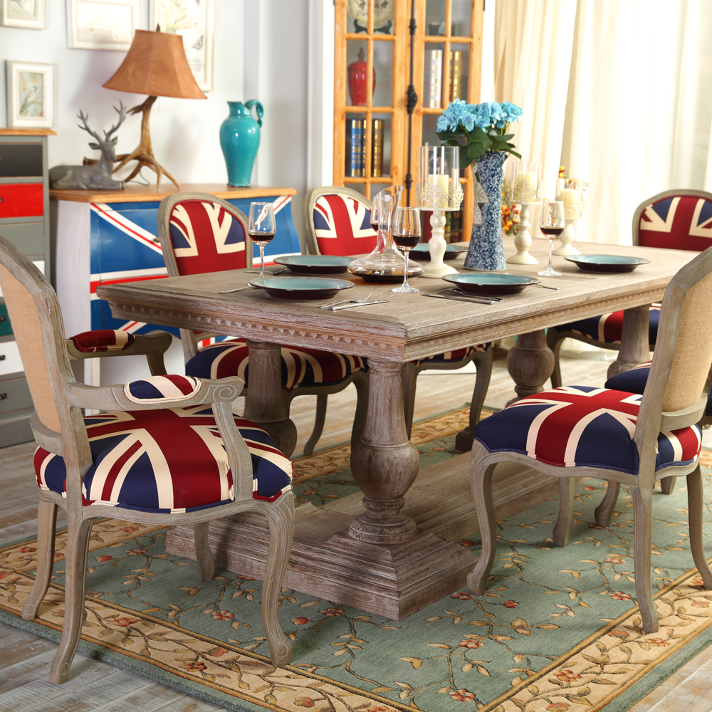 solid oak wood round dining table