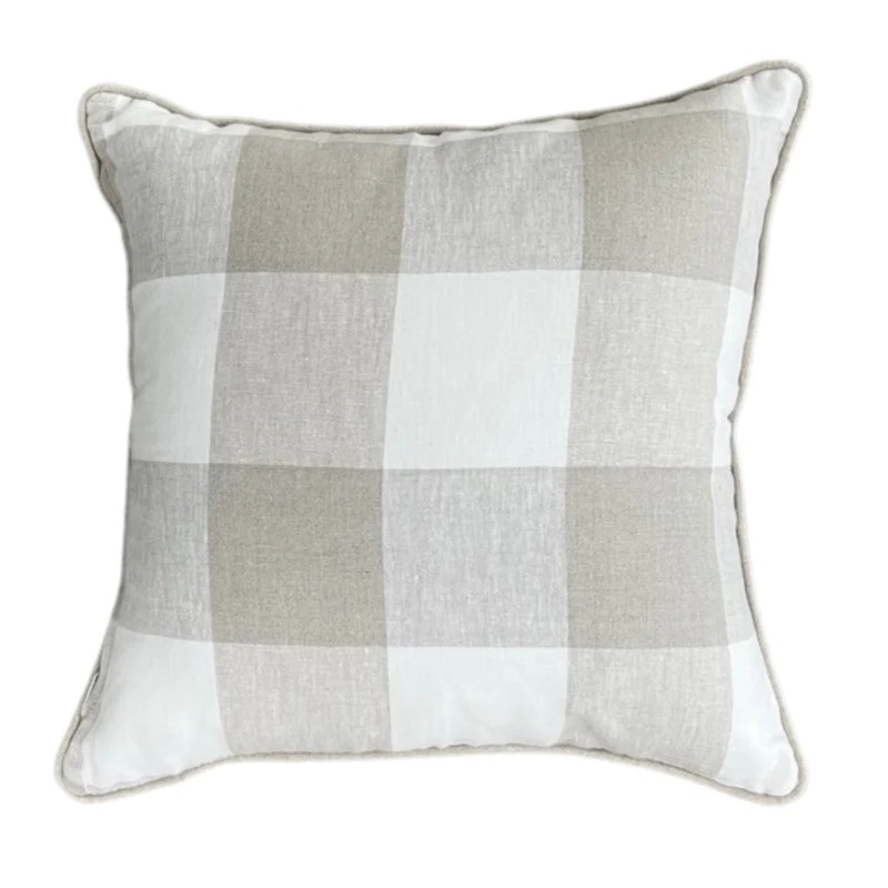 Linen cushion cover for home decoration