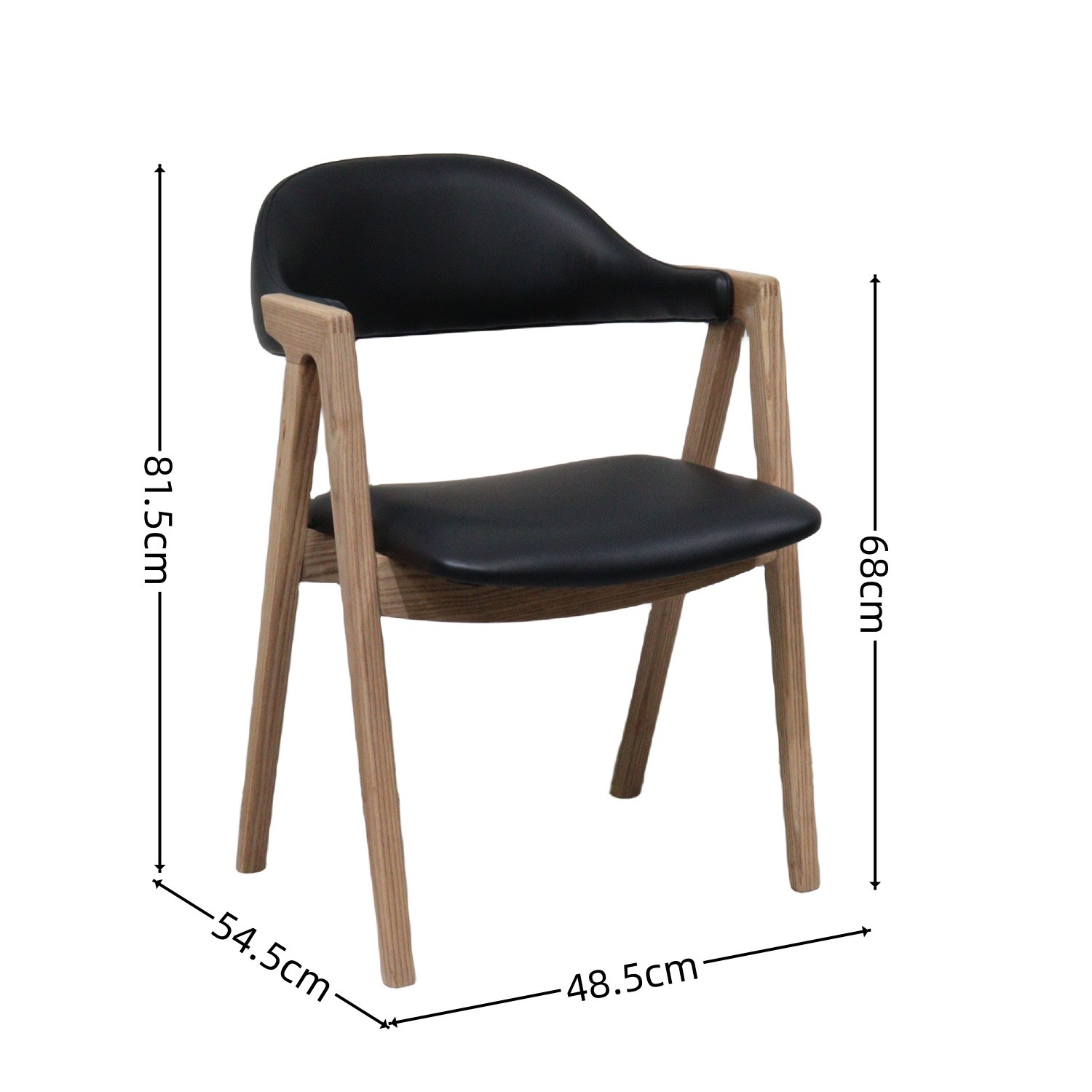 New design cow leather dining chair