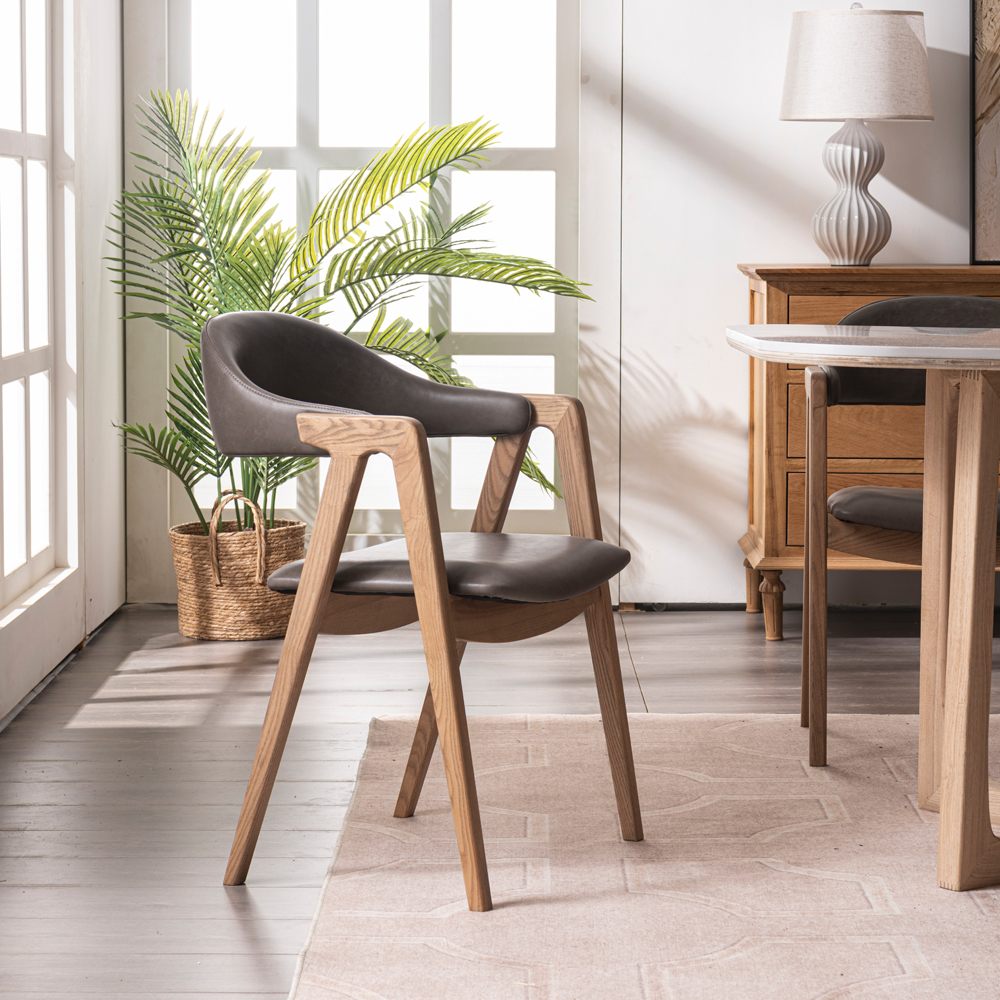 solid beech wood dining chair