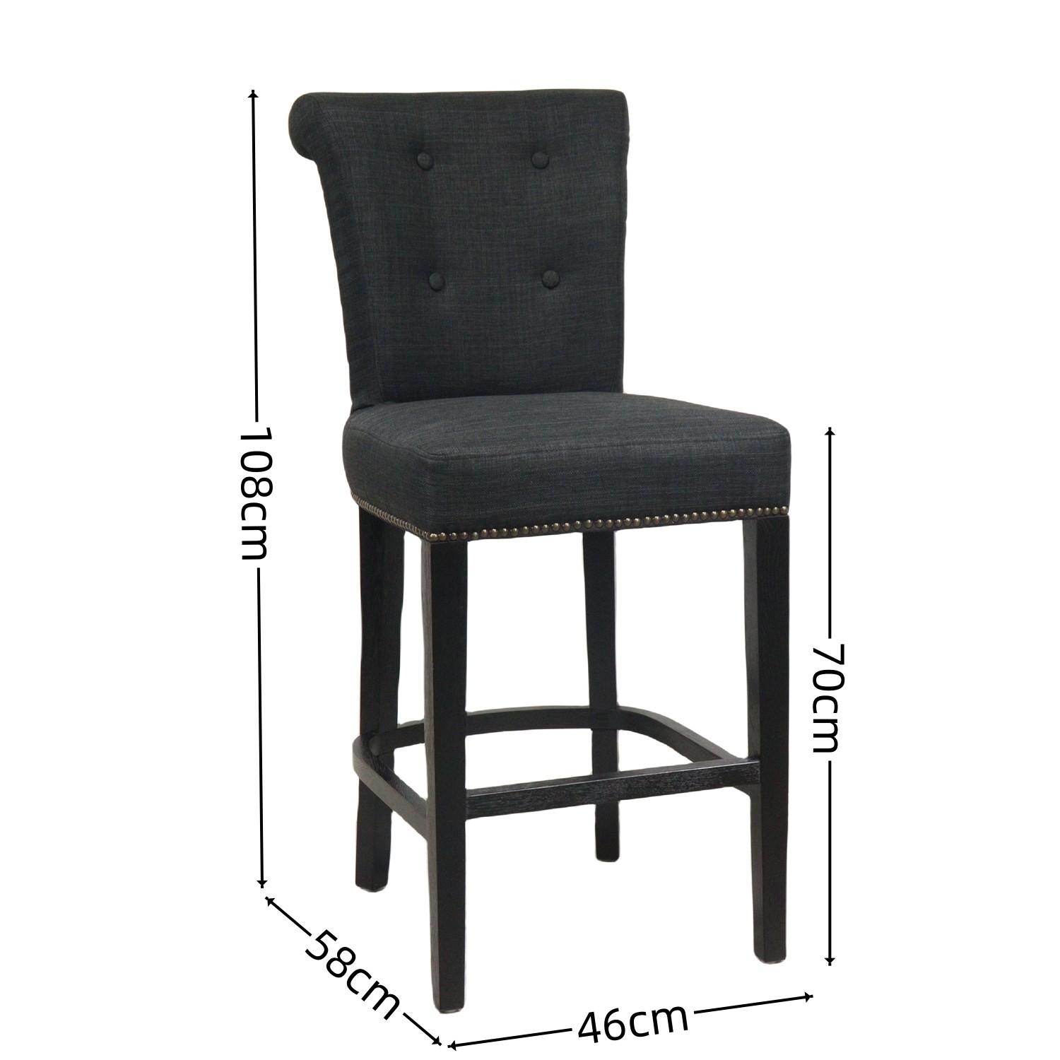 roll back high bar stool