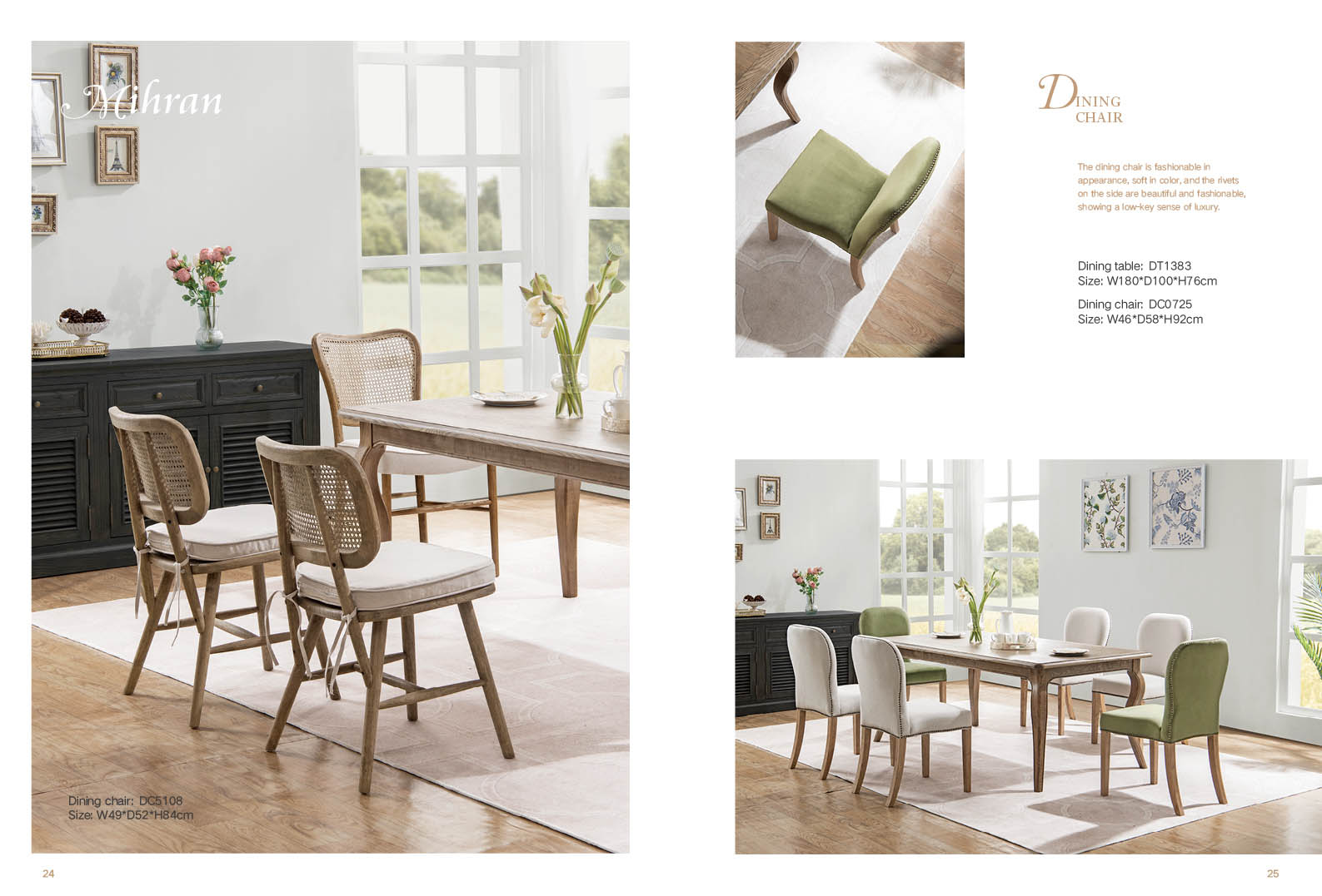 mihran furniture matching dining room