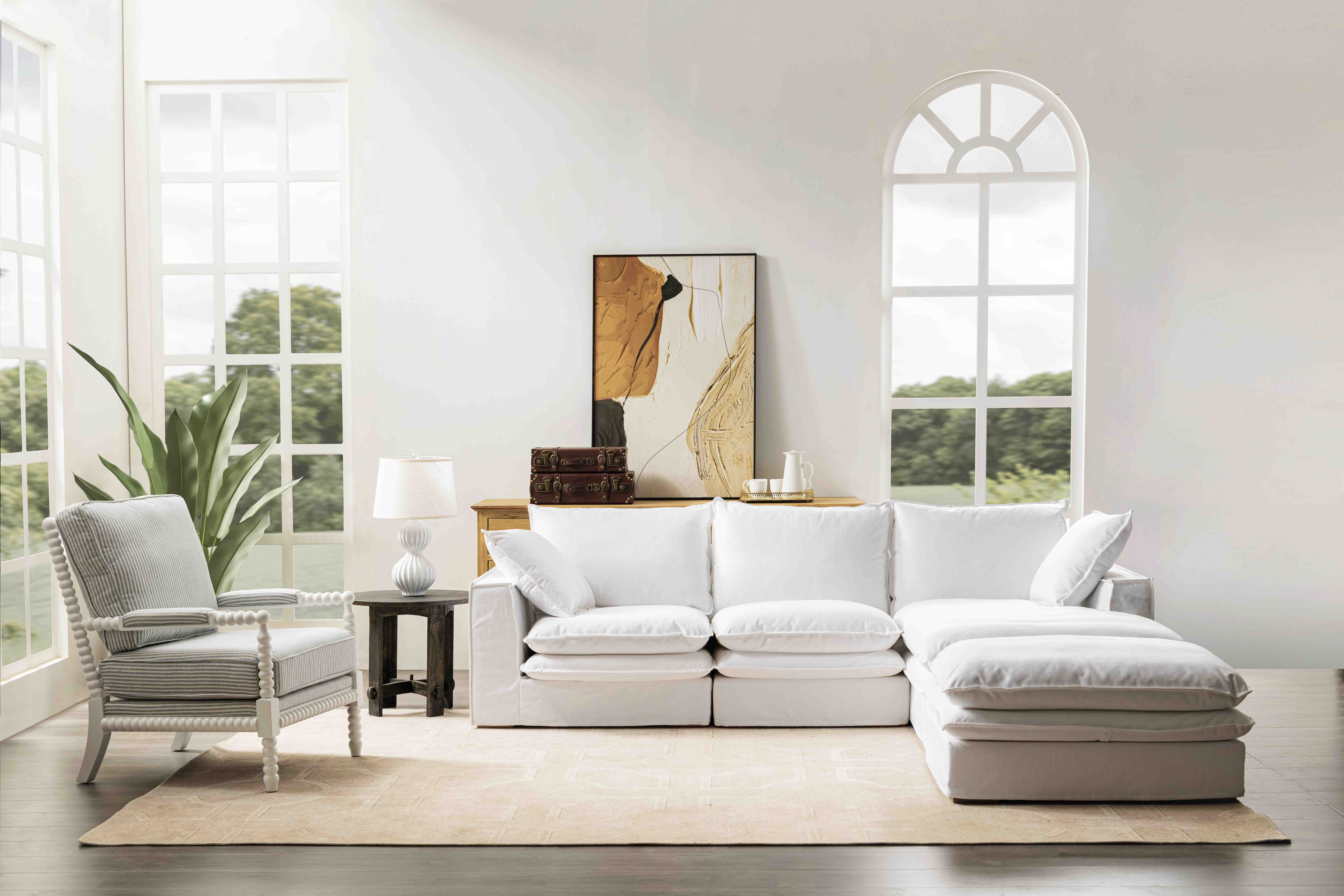 mihran living room wooden style