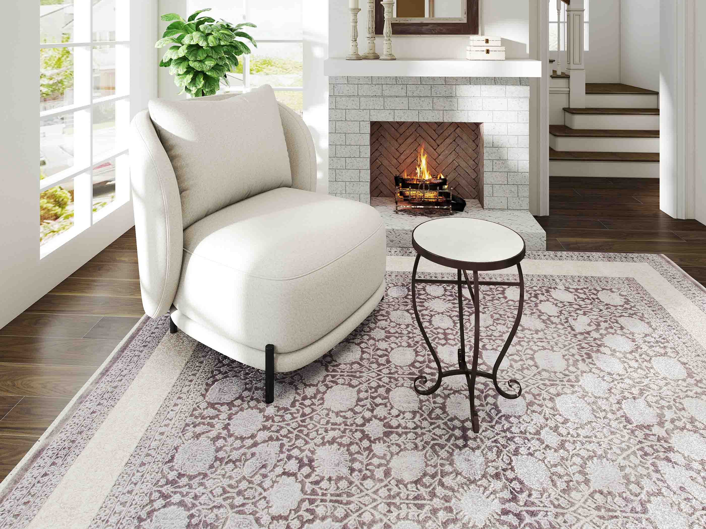 Mihran Scandinavian Accent Chair