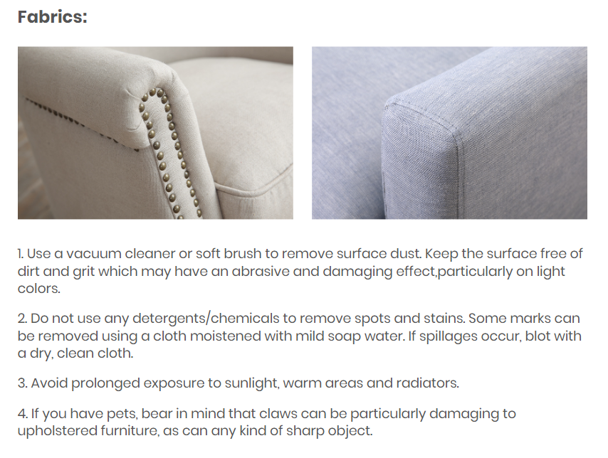 Mihran clean fabric accent chair