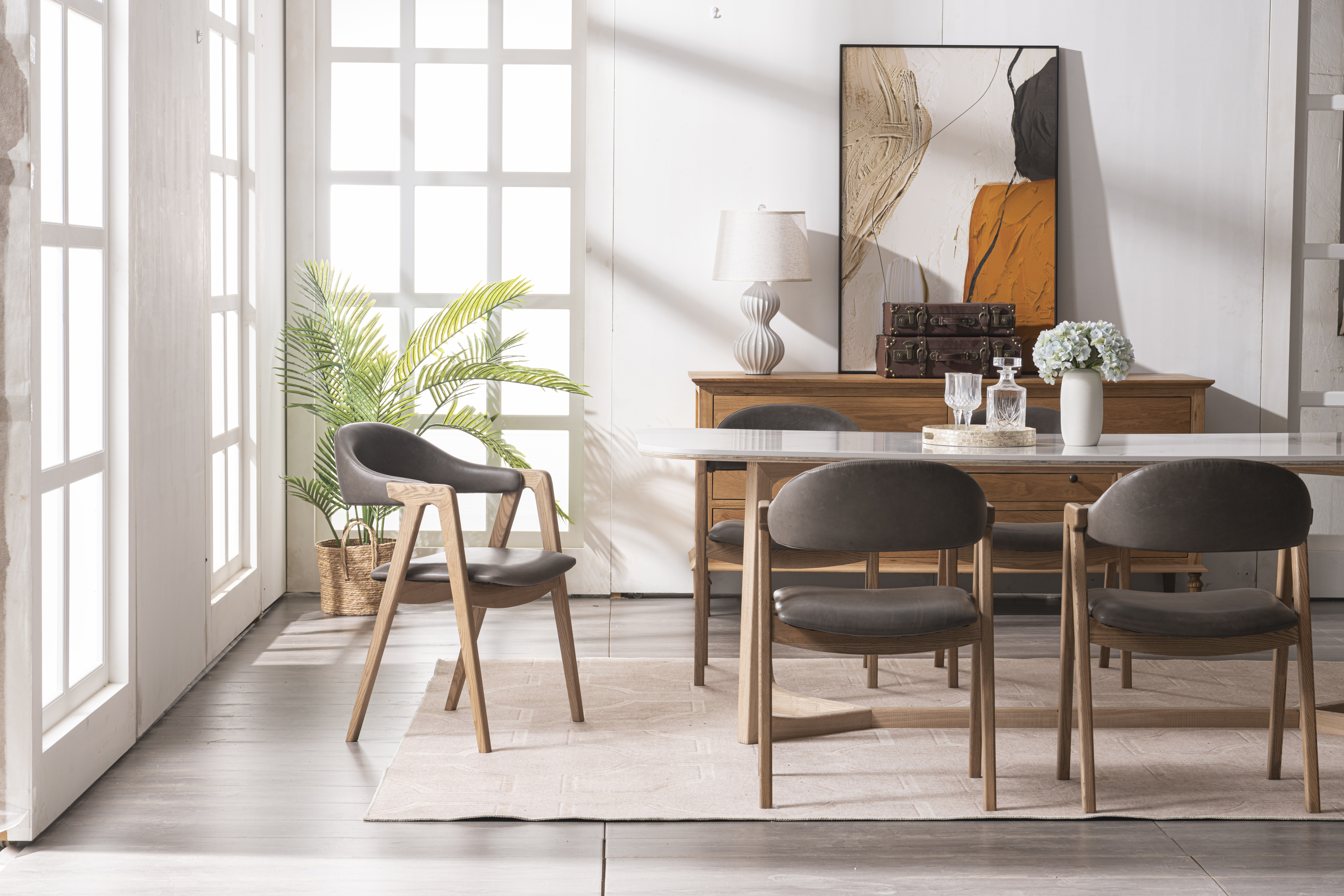 wholesale leather dining chair