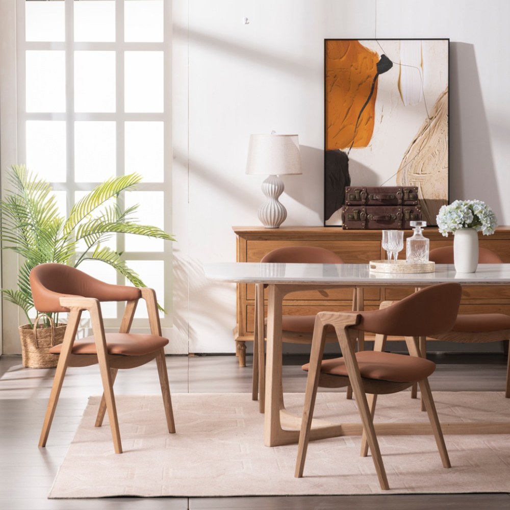 vintage pu dining chair factory