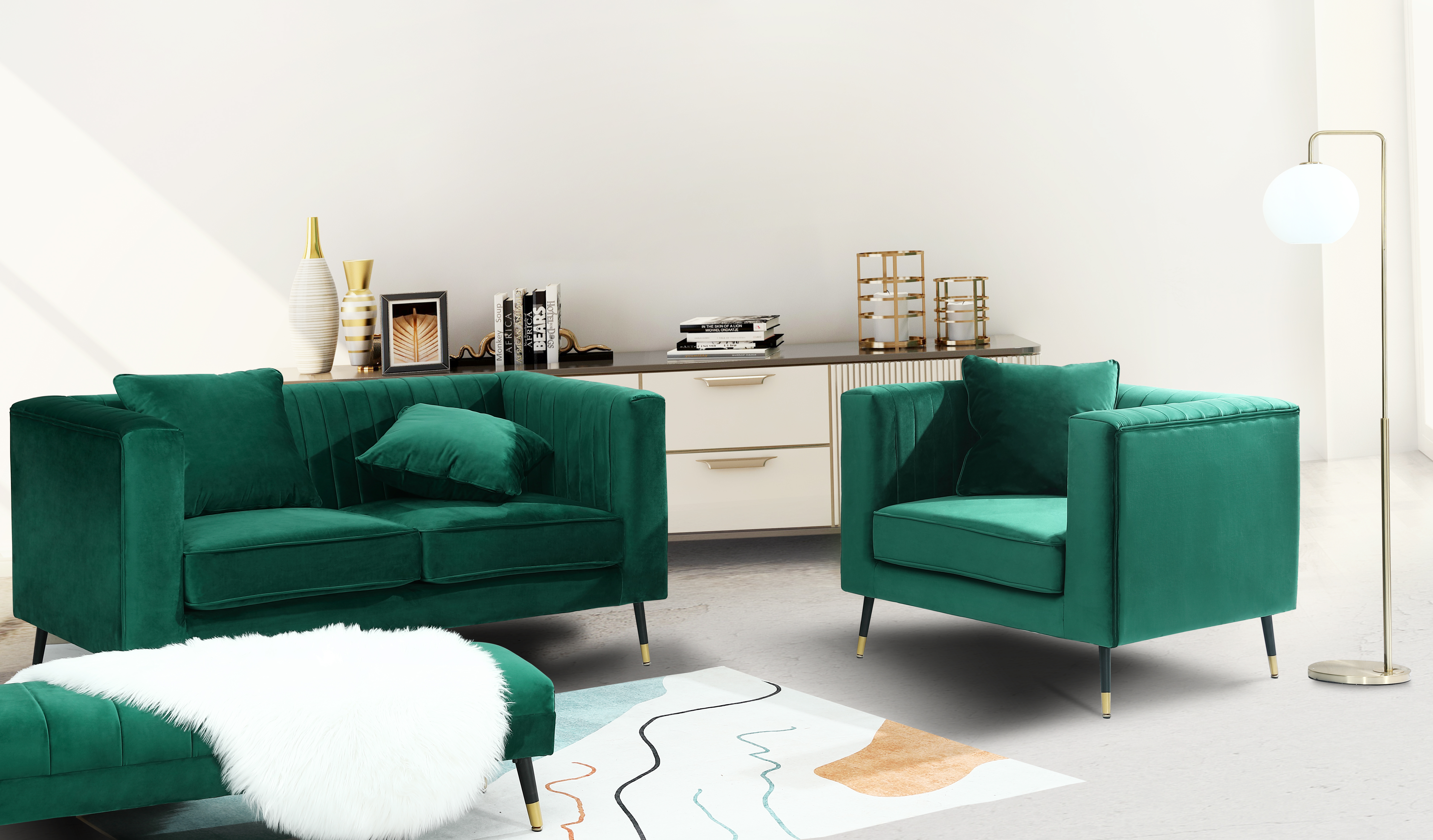 Velvet or Suede Sofas