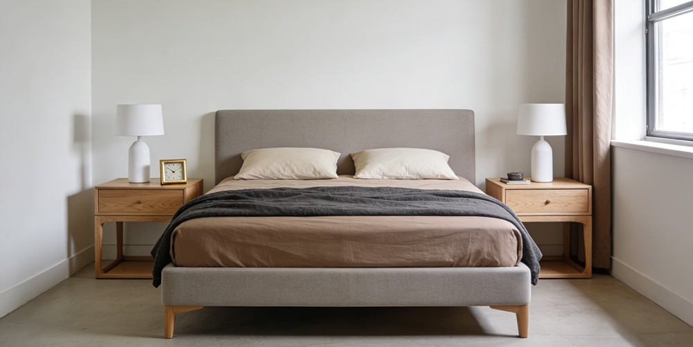 small bed in the small bedroom