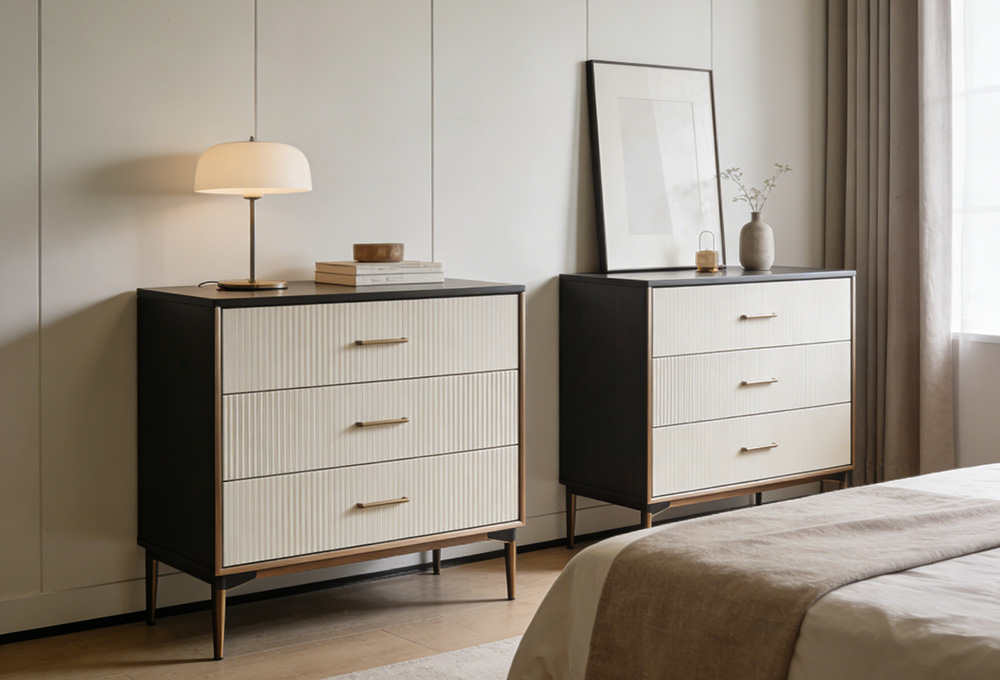 the two drawers in the room