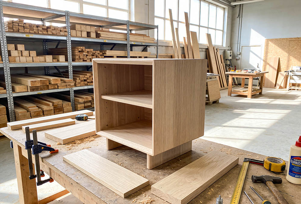 assemble bedside table