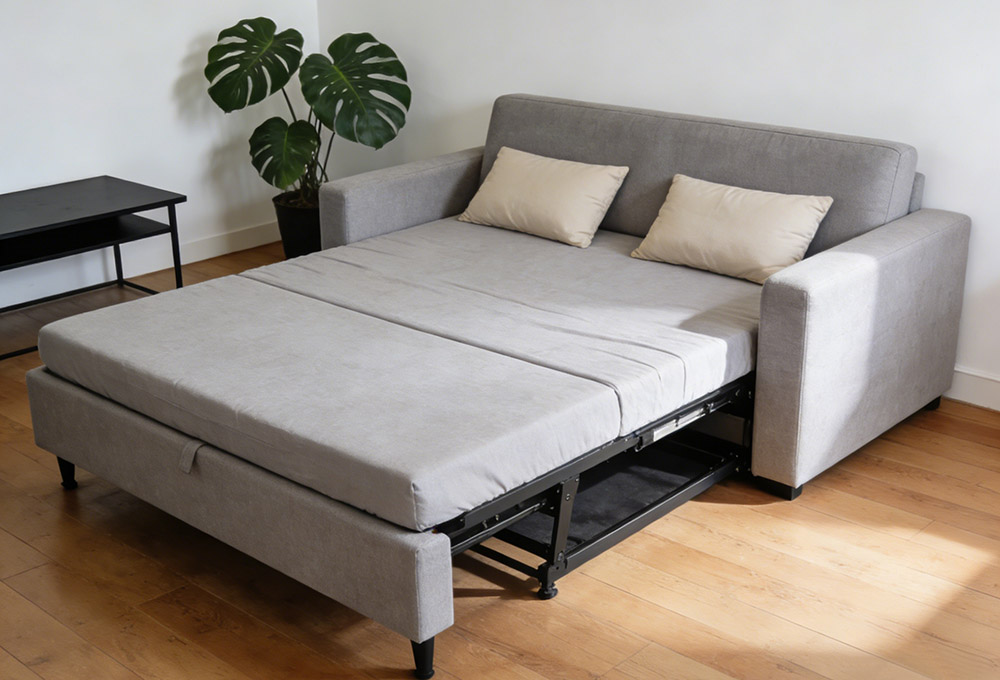 Sliding Fabric Sleeper Sofa