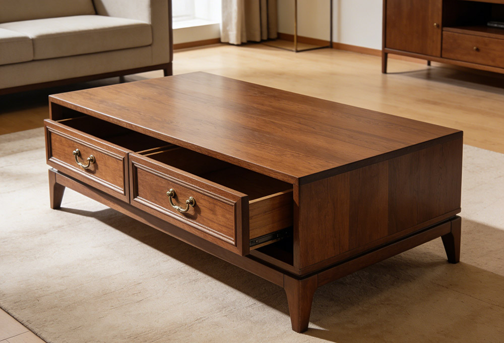 exquisite wooden coffee table