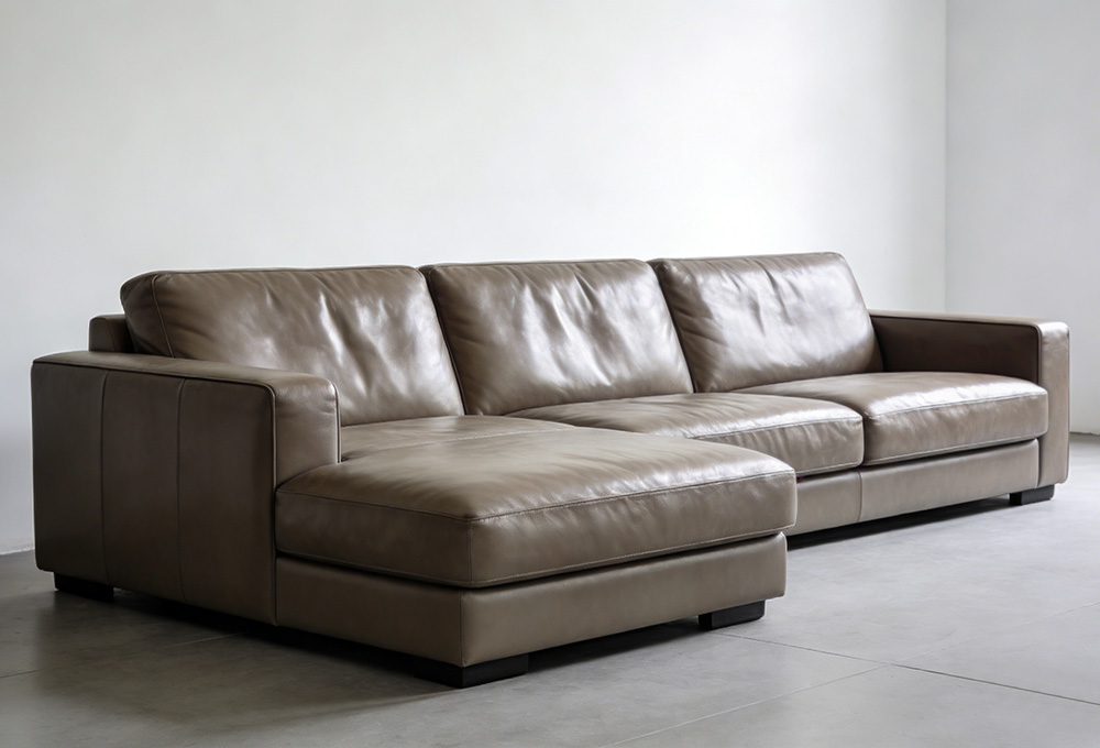 a genuine leather sofa