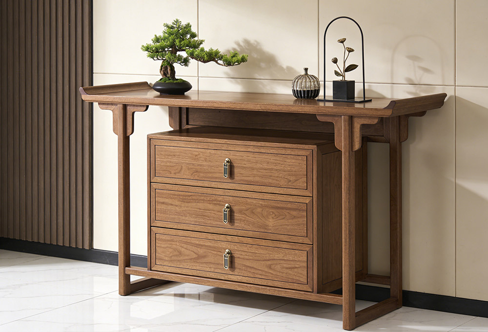exquisite wooden console table