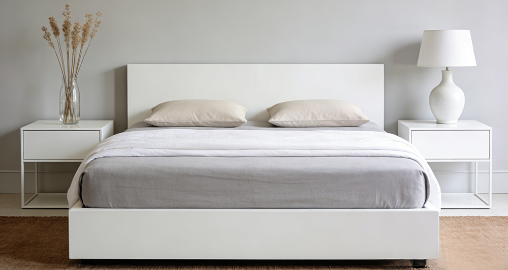 modern style queen bed