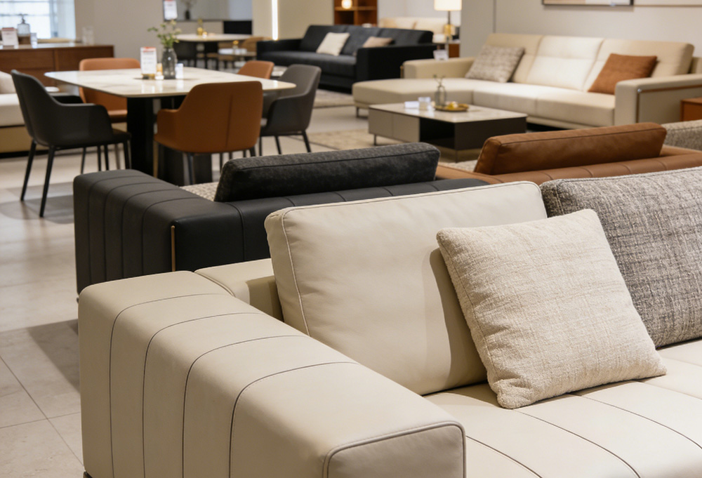 sofas in furniture stores
