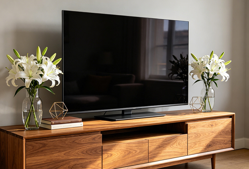 wooden TV unit