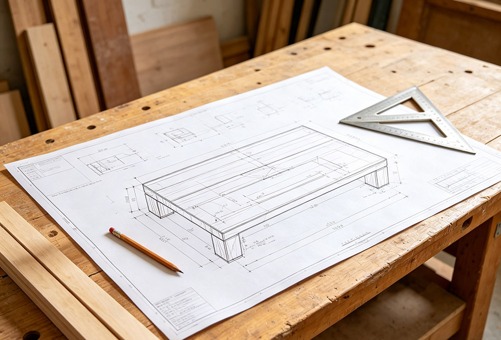design drawings for coffee table