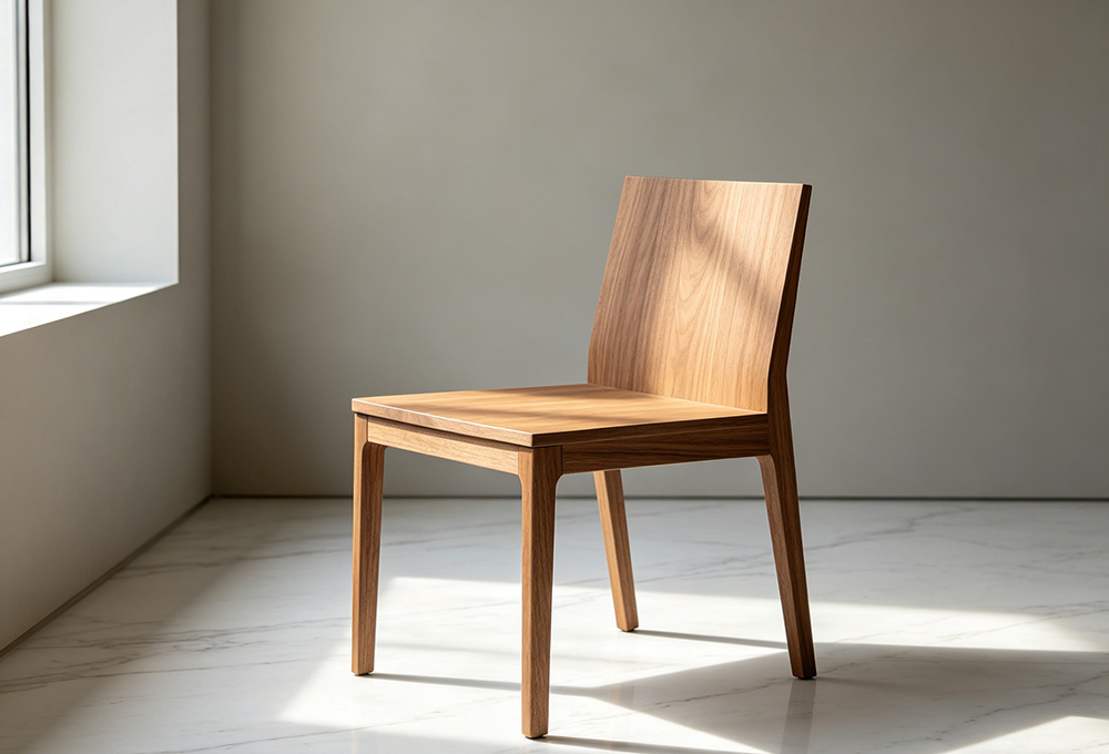 a homemade wooden dining chairs