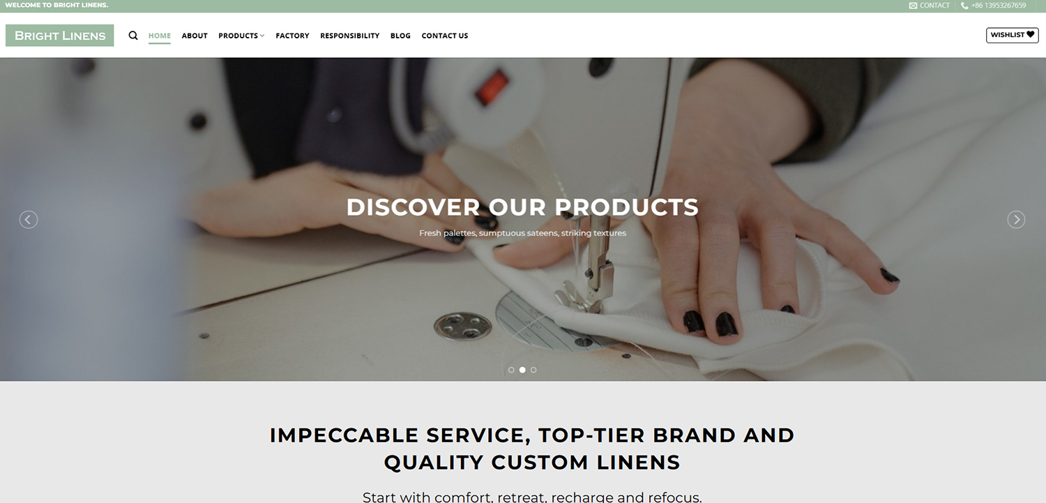 Bright Linens's official website