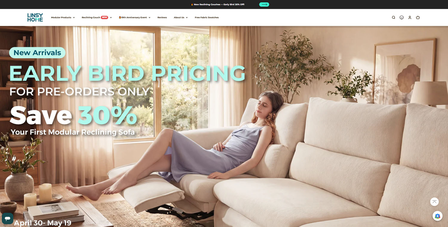 Linsy Home's official website