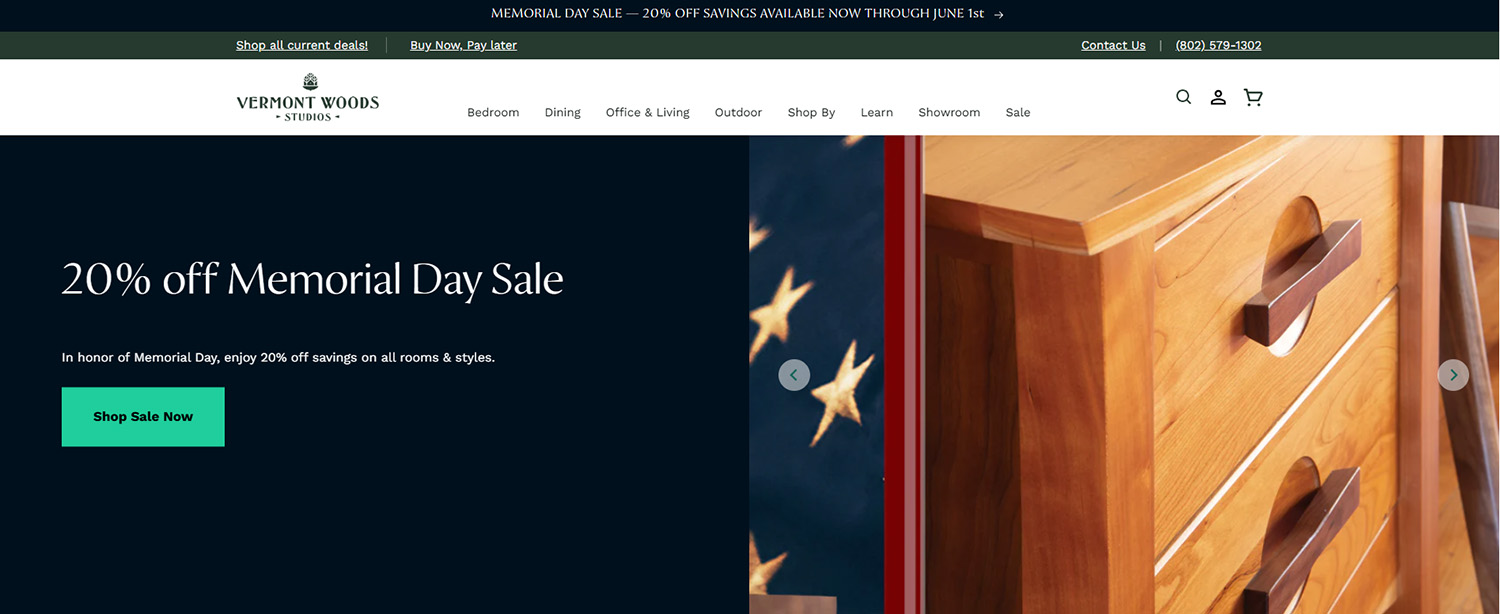 Vermont Woods's website