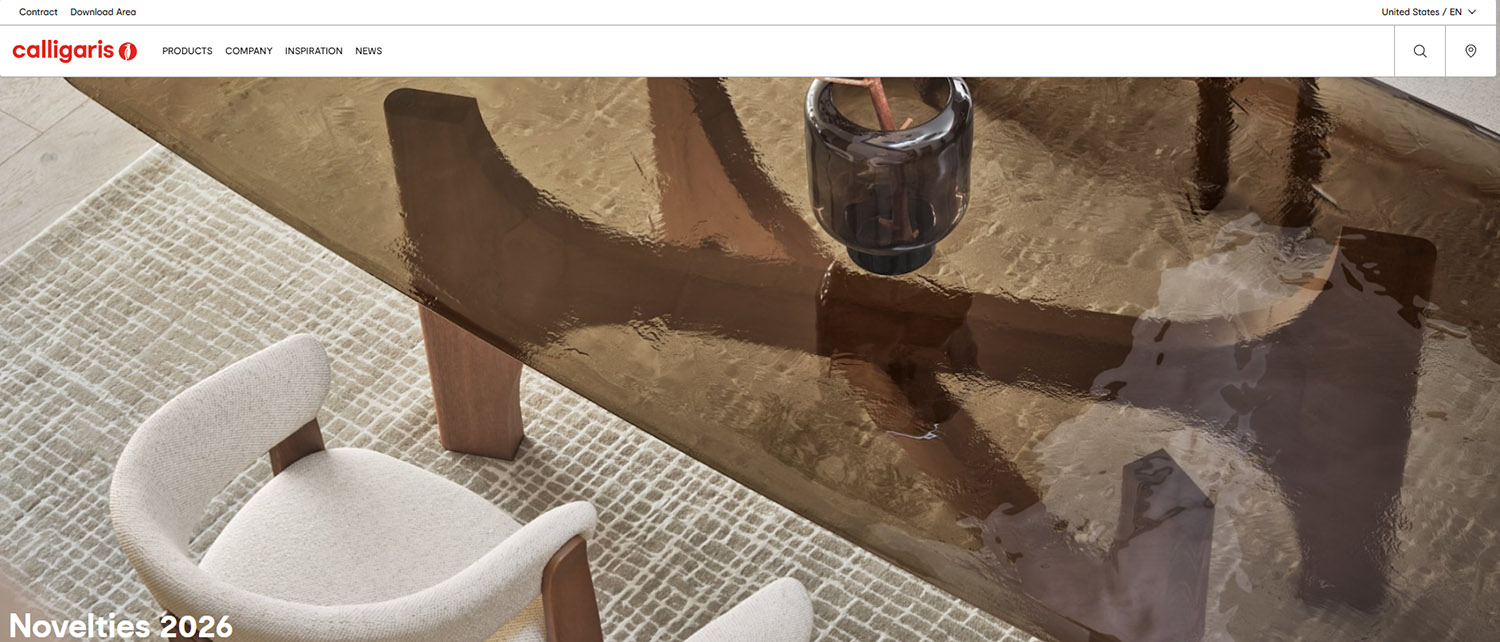 Calligaris's website