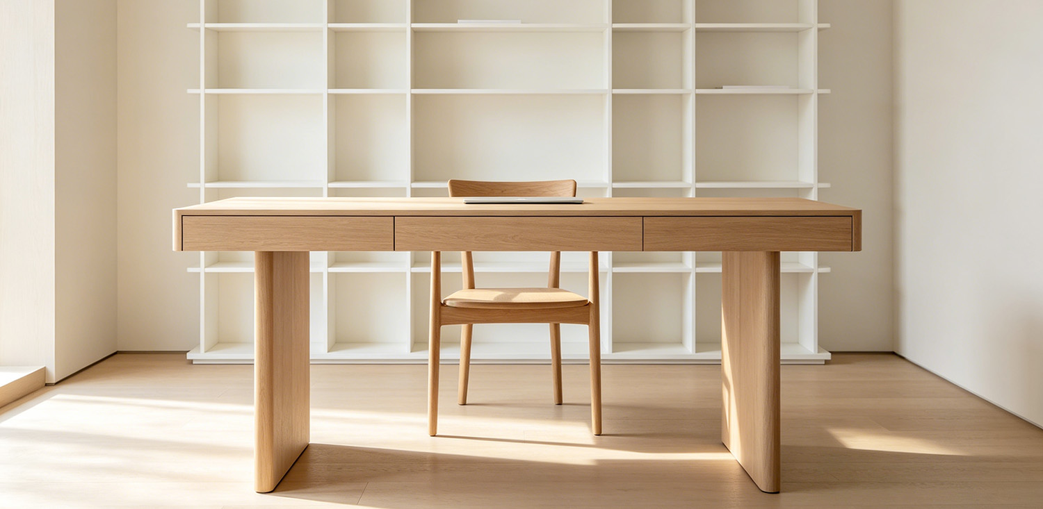 standing desks and chairs in the study