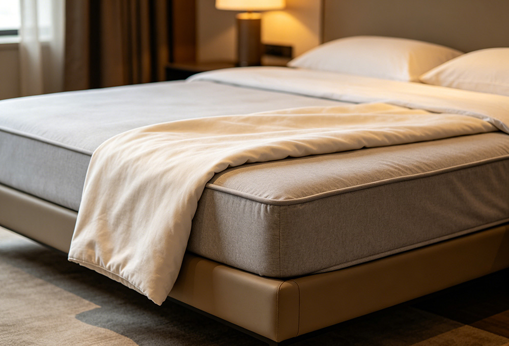 hotel bed with clean linens