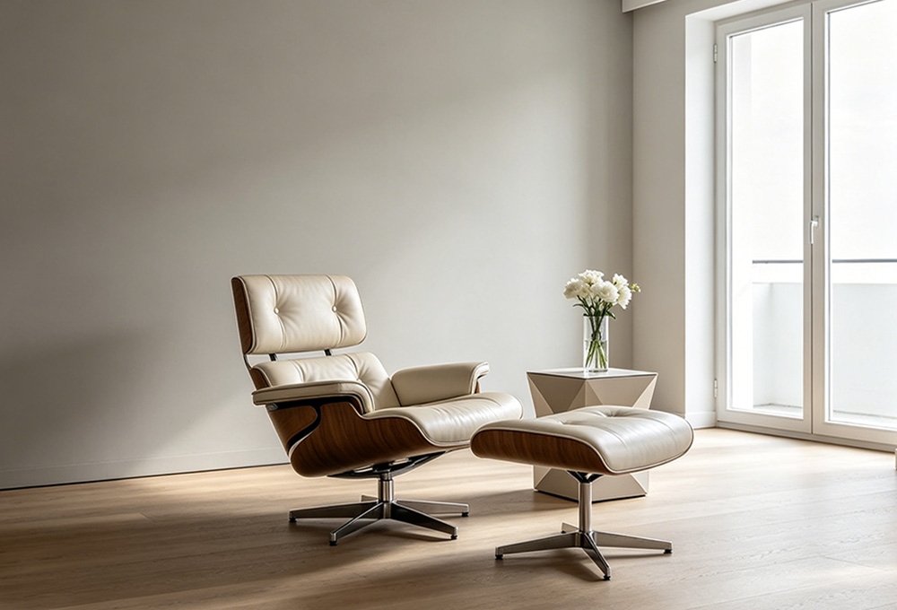 Classic Leather Accent Chair