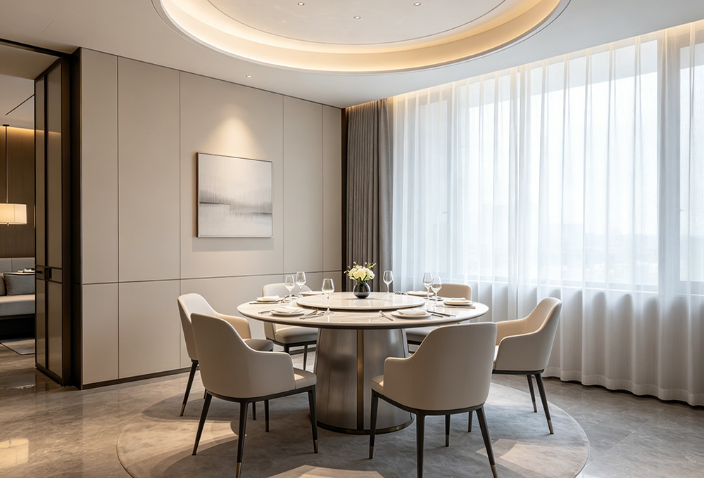 Round Marble Dining Set