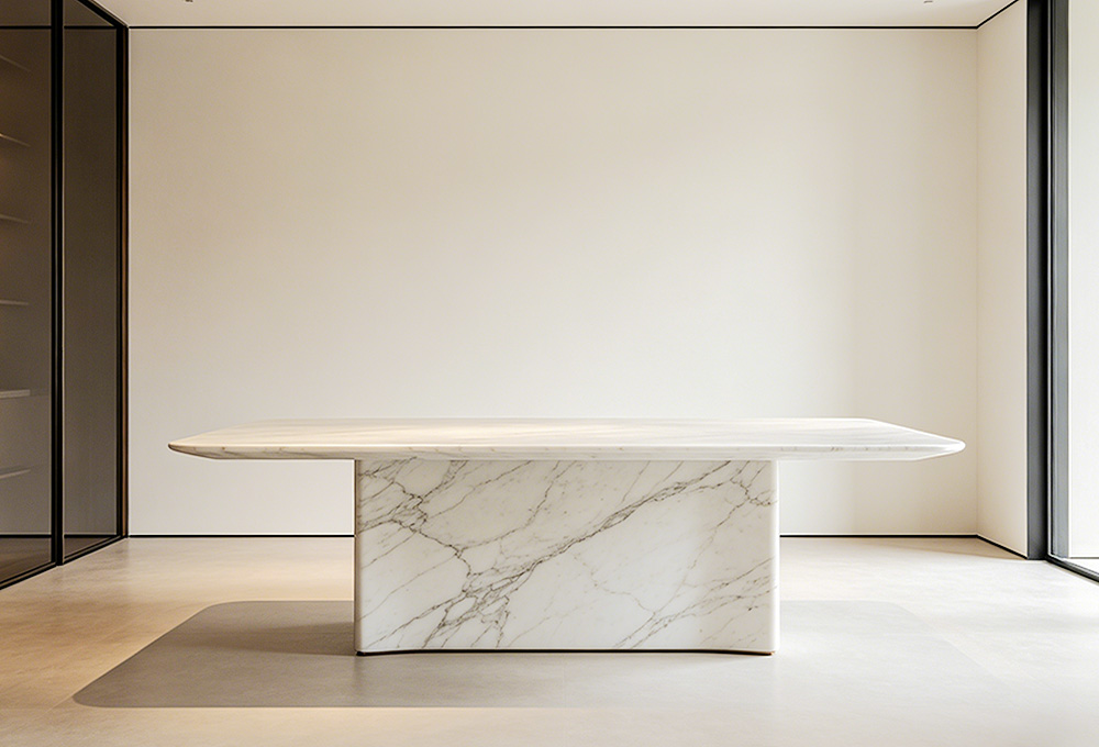 Modern marble dining table