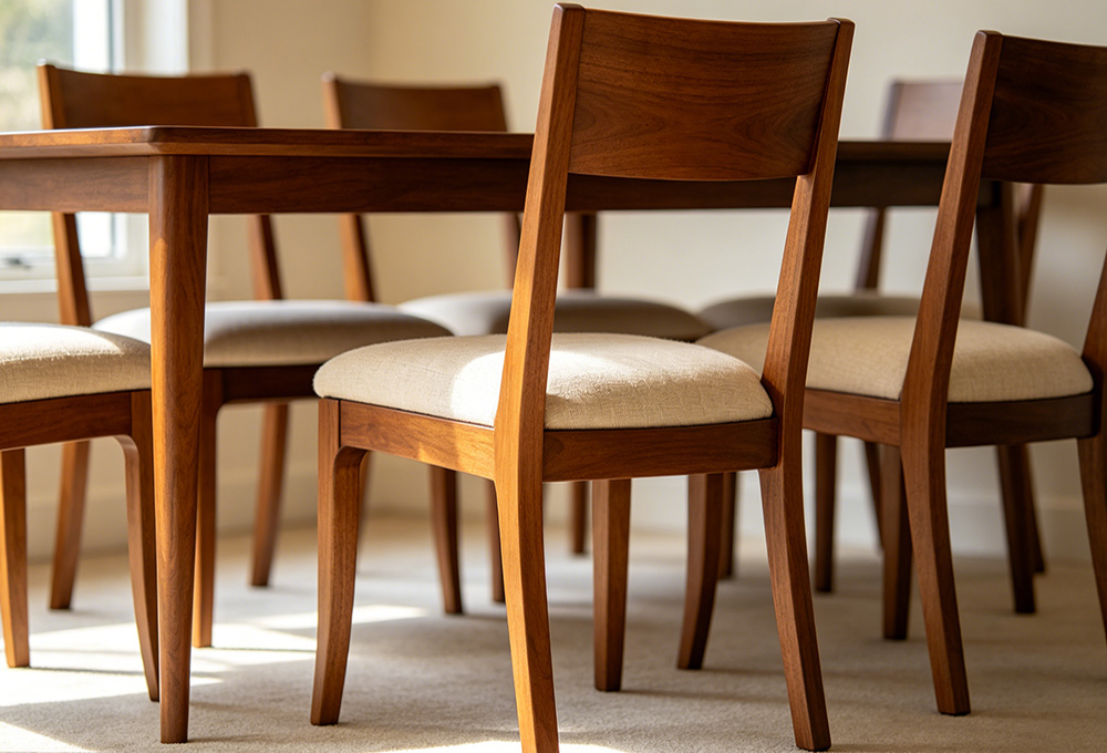 Matching wooden dining chair set