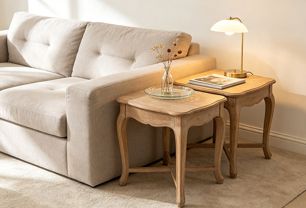 Vintage side table styling