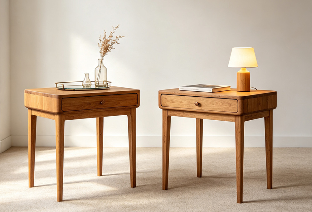 Minimalist side table decor