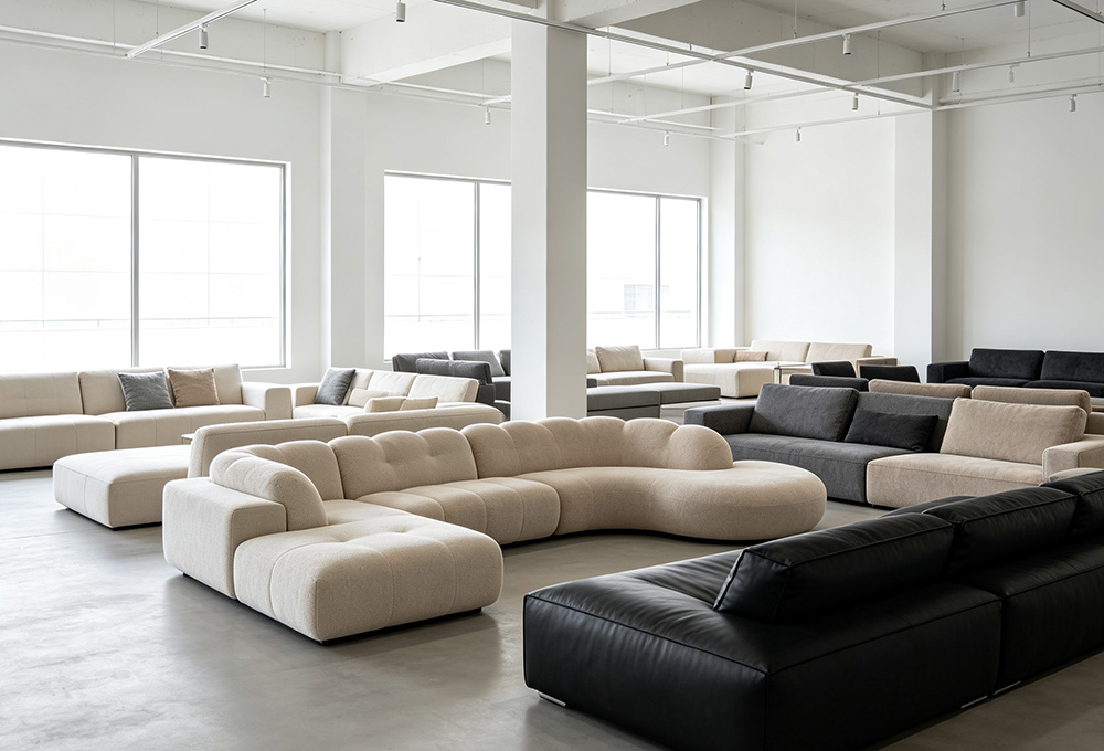 Wholesale sofa factory showroom