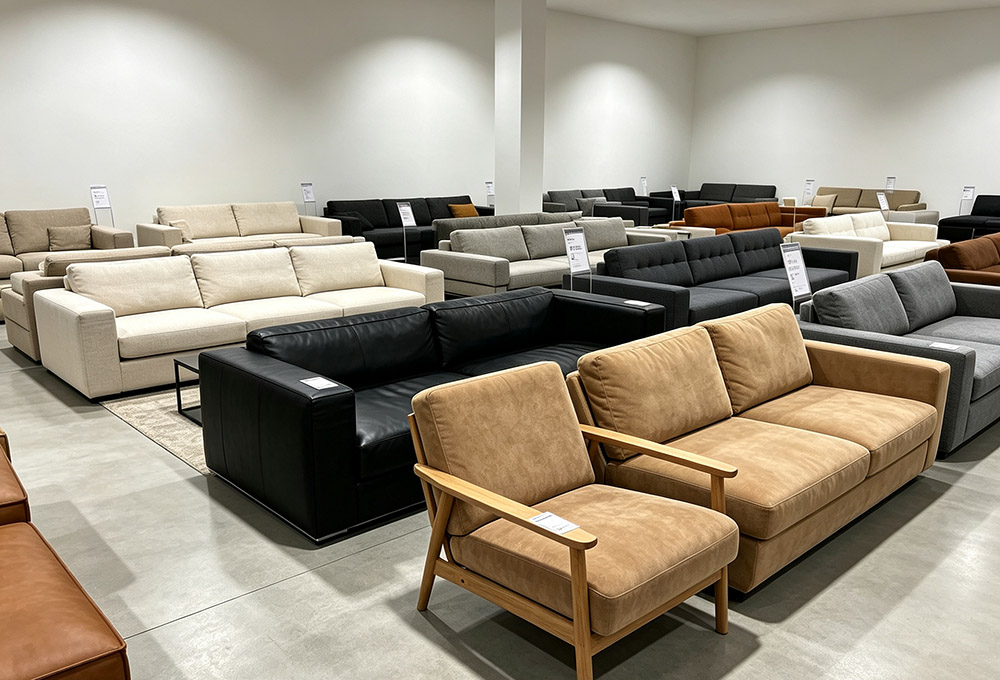 Sofa wholesale factory showroom