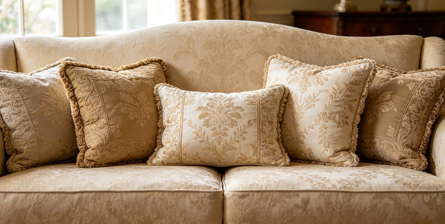 Vintage decorative sofa cushions