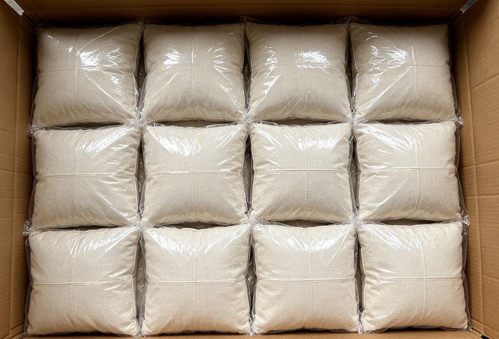 Wholesale cushion bulk shipment